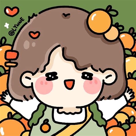 甜美女生头像水果姐弟
