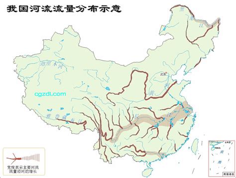 哪里有我国主要河流分布图，长江、黄河干流图？