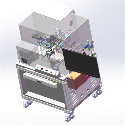 【非标数模】PIN检测总装图3D图纸 x_t格式_SolidWorks-仿真秀干货文章