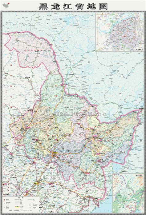 黑龙江省地图高清版_黑龙江地图库