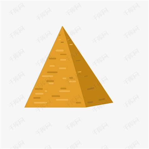 精致矢量手绘金字塔元素下载_办图网
