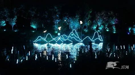 吉安视觉：夜色中的庐陵文化生态园美丽多姿-搜狐大视野-搜狐新闻