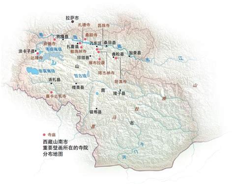 山南地图:西藏山南旅游景点及旅游地图