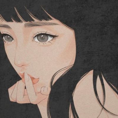 温柔女生头像手绘