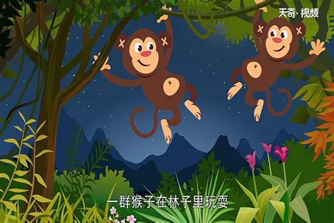 幼儿故事猴子捞月PPT模板下载_编号lwbnoxwg_熊猫办公