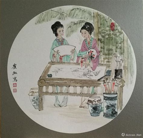 琴棋书画-中国木版年画-图片