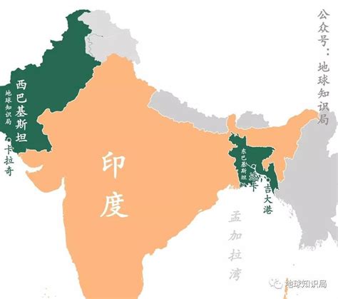 巴基斯坦地图地形版 - 巴基斯坦地图 - 地理教师网