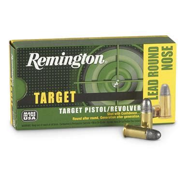 Remington Target Pistol / Revolver Ammo, .38 S&W, LRN, 146 Grain, 50 ...