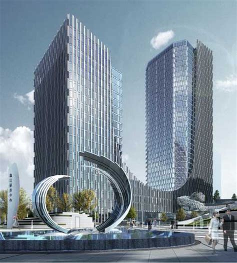 青岛鑫江 · 研发中心 - 商业办公及酒店 - 景立方（北京）景观规划设计有限公司