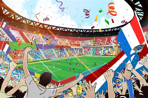世界杯足球场插画图片下载-正版图片400218742-摄图网