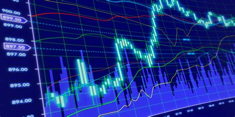 Stock market graph or forex trading chart Vector Image