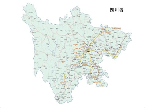 四川省政区地图 - 四川省地图 - 地理教师网