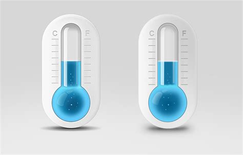 高温温度计和低温温度计的图标集。向量。插画图片素材_ID:414602653-Veer图库