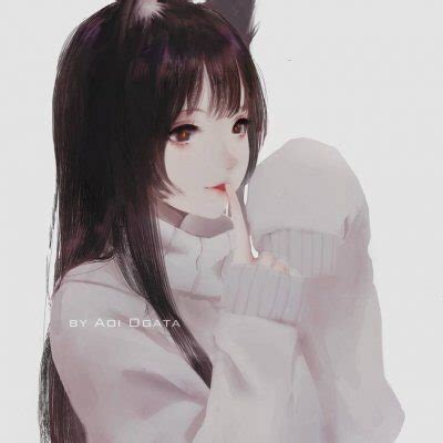 动漫女生黑化图图片