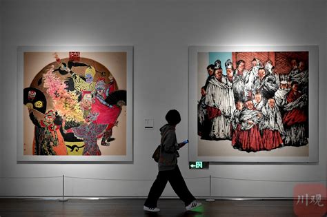 C视频丨新时代华章成都市喜迎党的二十大美术作品展在成都天府美术馆开展_四川在线