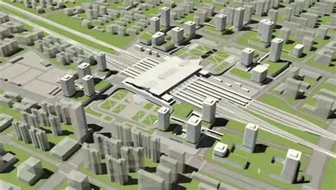 常德高铁枢纽站站前南北广场项目最新高清效果图（内含多图）新鲜出炉_建设