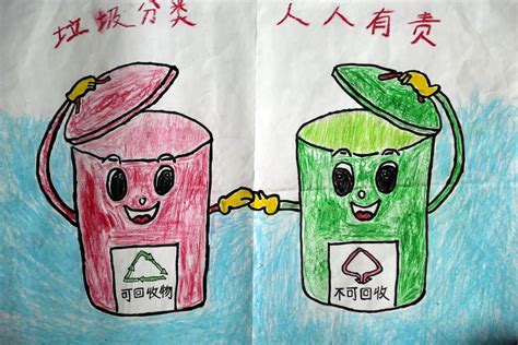 垃圾分类儿童画绘画图片（40p） - 有点网 - 好手艺