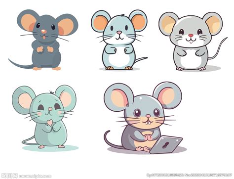 卡通可爱老鼠标题素材图片免费下载-千库网