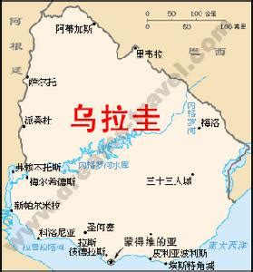 乌拉圭地图图片