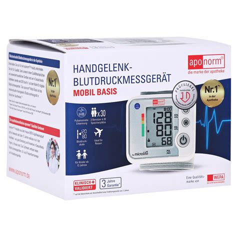 APONORM Blutdruckmessgerät Mobil Basis Handgelenk 1 Stück | medpex