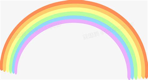 卡通唯美七彩彩虹图片免费下载_PNG素材_编号z62id3gx1_图精灵