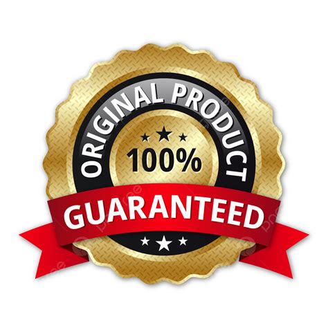 Original Product 100 Percent Guaranteed Logo Badge, Original Product ...