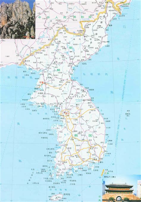 朝鲜中文地图_朝鲜地图_初高中地理网