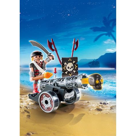 Playmobil 6165 Pirát s interaktivním černým kanónem | Maxíkovy hračky