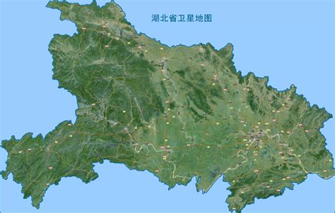 湖北卫星地图 - 中国地图全图 - 地理教师网