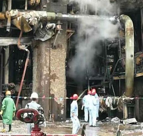 安庆石化公司粉煤气化装置管线泄露着火