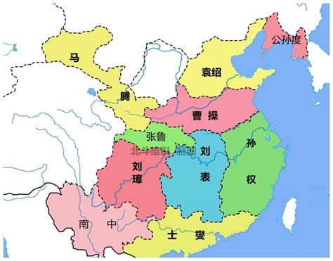 三国历史地图：280年 天下归晋_三国库
