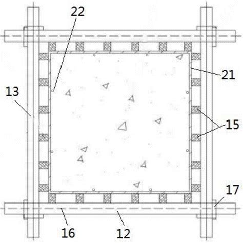 矩形柱模板的定型结构的制作方法