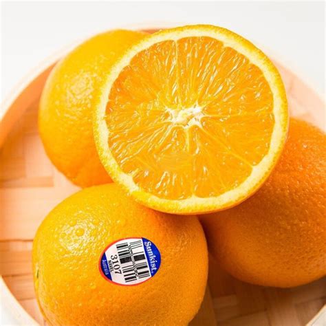 新奇士（Sunkist）澳大利亚黑标晚熟脐橙 巨无霸果4kg礼盒装 单果220g+ 水果礼盒-商品详情-菜管家