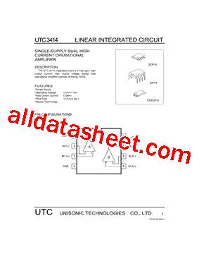 3414 Datasheet(PDF) - Unisonic Technologies