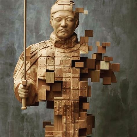 台湾雕塑艺术家Hsu-Tung Han木雕作品|木雕|雕塑|艺术家_新浪新闻