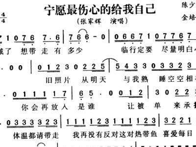 伤心男人唱着伤心的歌 大哲 伤心男人 歌谱 简谱