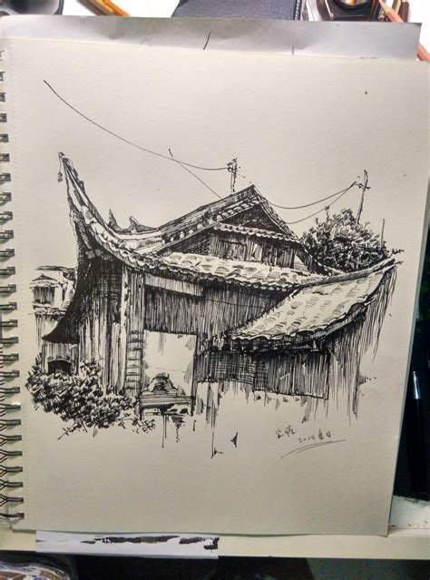 中国古建筑|插画|创作习作|鲞仟 - 原创作品 - 站酷 (ZCOOL)