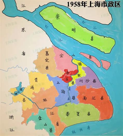 上海区域分布图2022（上海市行政区划地图最新版） - 生活 - 布条百科