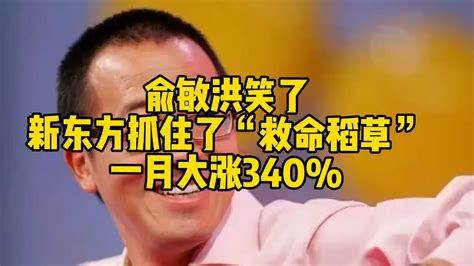 俞敏洪笑了，新东方抓住了“救命稻草”，一月大涨340%_凤凰网视频_凤凰网