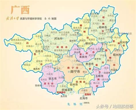 广西行政区域地图