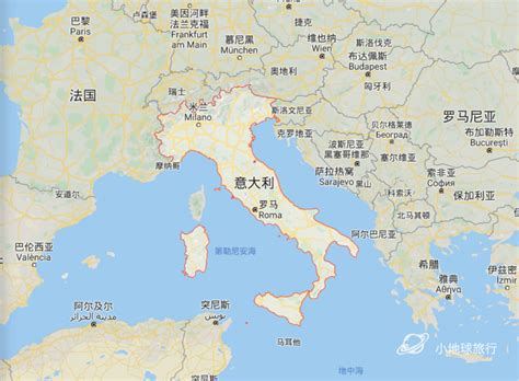 意大利旅游地图图片