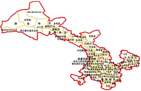 谁有甘肃省的行政区域划分图？_百度知道