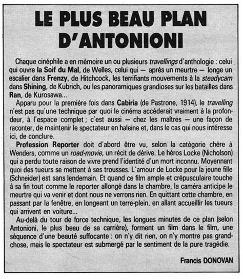 (PDF) 19891001-F Donovan-Cinéma-Le Plus beau plan d