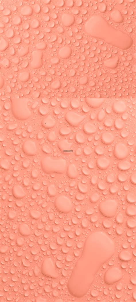 橘红色背景水滴晶莹剔透大小不一背景花纹素材设计