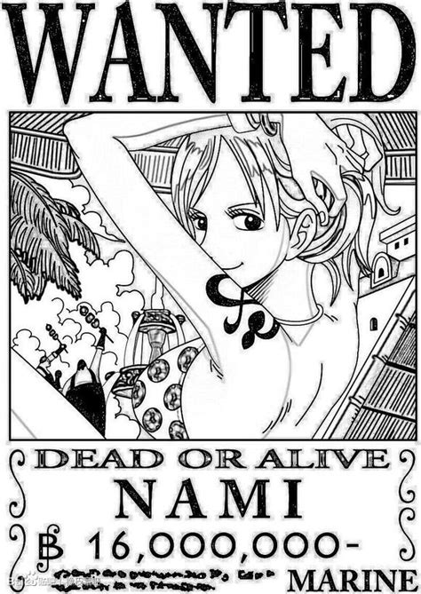海贼王漫画二次元娜美手绘图片