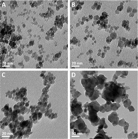 TEM bright field images of (A) Zn04_30 as-prepared, (B) Zn04_60 ...