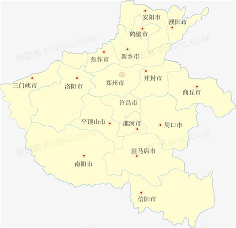河南行政区划图图片