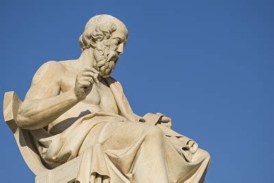柏拉图,雕像,雅典,哲学家,希腊,远古的,大理石,艺术,天空,水平画幅摄影素材,汇图网www.huitu.com