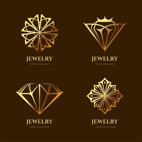 金色钻石标志LOGO素材下载-欧莱凯设计网