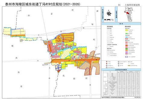 [规划批前公示]泰州市海陵区城东街道丁冯村村庄规划（2021-2035）